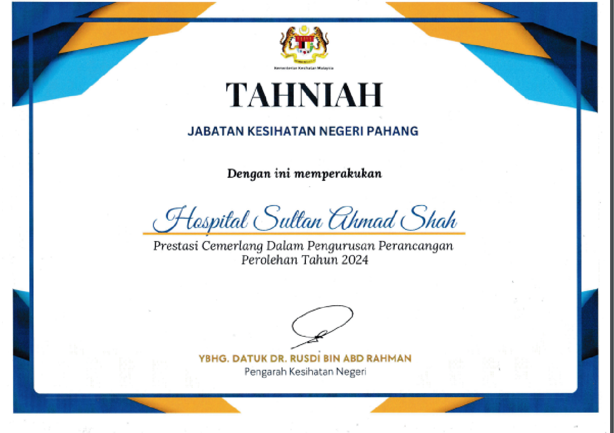 Prestasi Cemerlang Dalam Pengurusan perancangan Perolehan