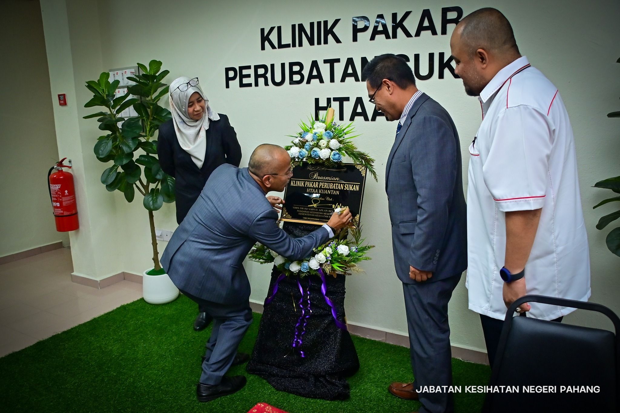 MAJLIS PERASMIAN PEMBUKAAN KLINIK PAKAR PERUBATAN SUKAN HOSPITAL TENGKU AMPUAN AFZAN (HTAA)